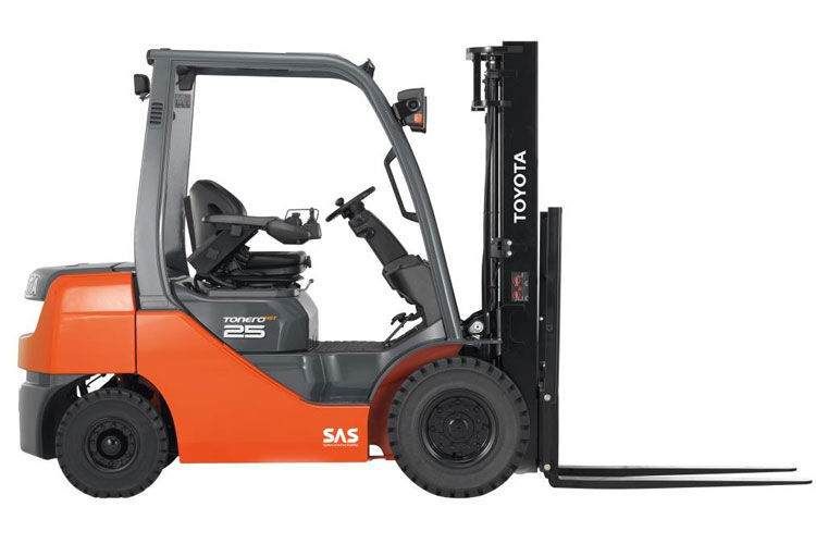 Ride-on forklift / LPG / diesel / handling